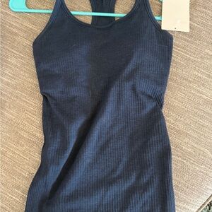 lululemon athletica Navy Ribbed Tank